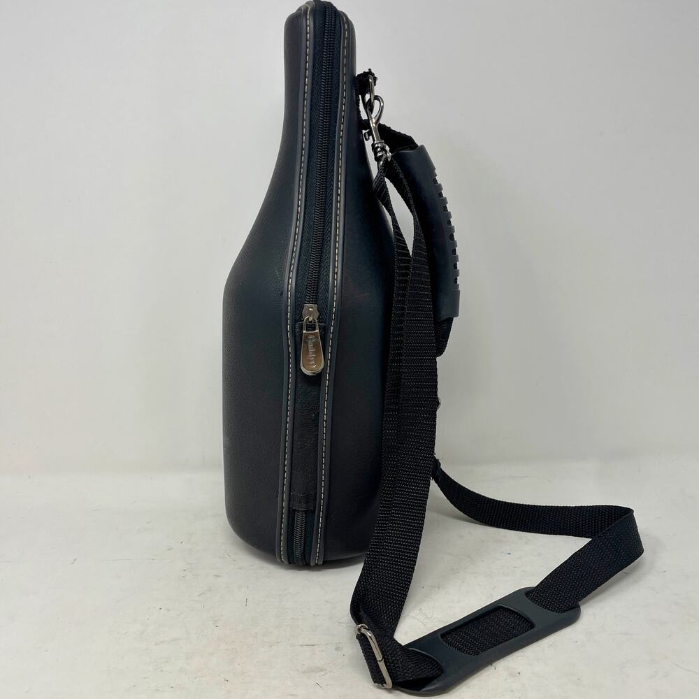 CaddyO Black Wine Bottle Caddy Carrier Shoulder Strap